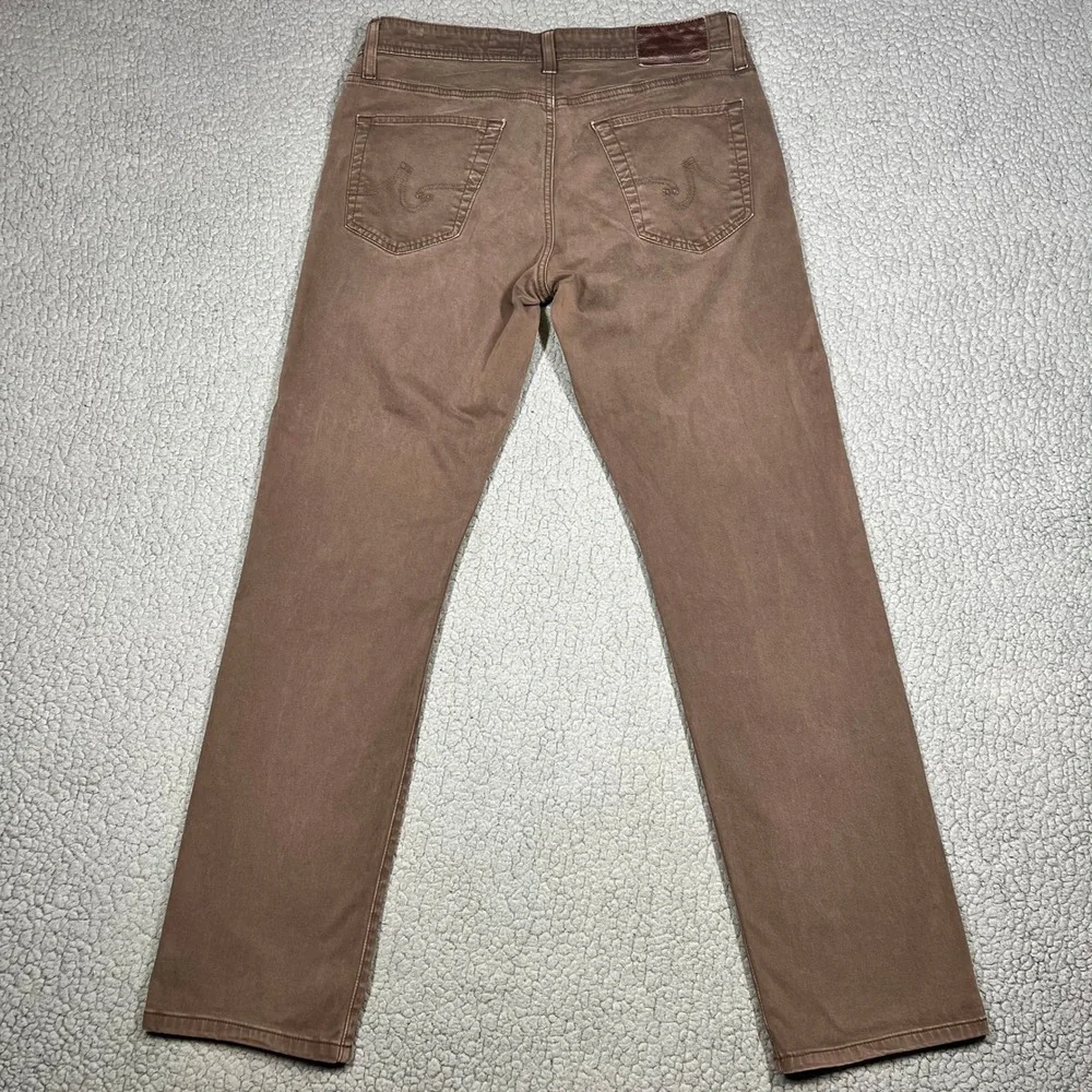 AG Adriano Goldschmied The Graduate Tailored Leg Brown Pants 1174SUD-DEB 32x32
